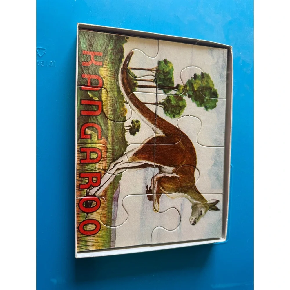 Vintage Milton Bradley Sectional Animals Jigsaw Puzzle‎ Set No 4004 1940s 1950s